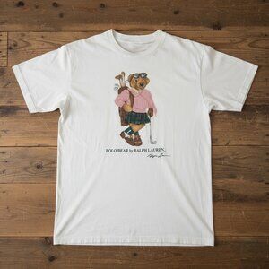 Vintage 90s Polo Ralph Lauren Polo Bear Pink T-Shirt